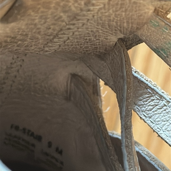 Freebird sz 9 Beige Stair leather bootie good pre owned condition 2” heel - Picture 7 of 7